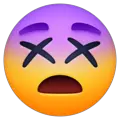 dizzy face emoji on facebook messenger
