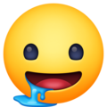 drooling face emoji on facebook messenger