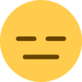 expressionless face emoji on twitter (twemoji)