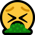 face vomiting emoji on microsoft windows