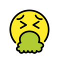 face vomiting emoji on openmoji
