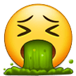 face vomiting emoji on samsung