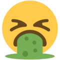 face vomiting emoji on twitter (twemoji)