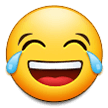 face with tears of joy emoji on samsung
