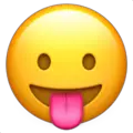 face with tongue emoji on apple iphone iOS