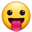 face with tongue emoji on samsung