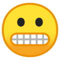grimacing face emoji on google android