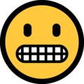 grimacing face emoji on microsoft windows