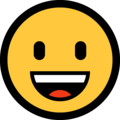 grinning face emoji on microsoft and windows