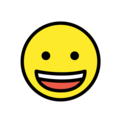 grinning face emoji on openmoji
