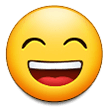 grinning face with smiling eyes emoji on samsung
