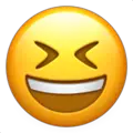 grinning squinting face emoji on apple iphone iOS