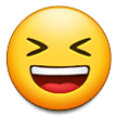 grinning squinting face emoji on samsung