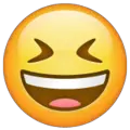 grinning squinting face emoji on whatsapp