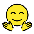 hugging face emoji on openmoji
