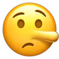 lying face emoji on apple iphone iOS