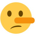 lying face emoji on twitter (twemoji)