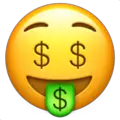 money-mouth face emoji on apple iphone iOS