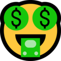 money-mouth face emoji on microsoft windows