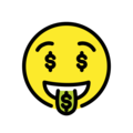 money-mouth face emoji on openmoji