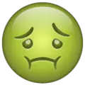 nauseated face emoji on whatsapp