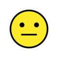 neutral face emoji on openmoji