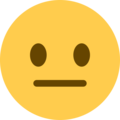 neutral face emoji on twitter (twemoji)