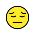 pensive face emoji on openmoji
