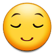 relieved face emoji on samsung