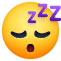 sleeping face emoji on facebook messenger