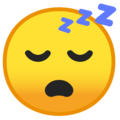 sleeping face emoji on google android