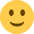 slightly smiling face emoji on twitter (twemoji)