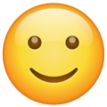 slightly smiling face emoji on whatsapp