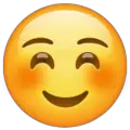 smiling face emoji on whatsapp