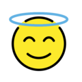 smiling face with halo emoji on openmoji