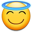 smiling face with halo emoji on samsung