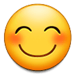 smiling face with smiling eyes emoji on samsung