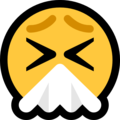 sneezing face emoji on microsoft windows