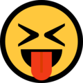 squinting face with tongue emoji on microsoft windows