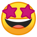 star-struck emoji on google android