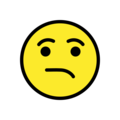 unamused face emoji on openmoji