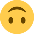 upside-down face emoji on twitter (twemoji)