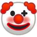 clown face emoji on google android