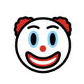 clown face emoji on openmoji