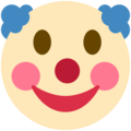 clown face emoji on twitter (twemoji)