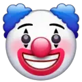 clown face emoji on whatsapp