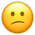 confused face emoji on apple iphone iOS