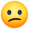 confused face emoji on facebook messenger