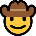 cowboy hat face emoji on microsoft windows