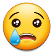 crying face emoji on samsung
